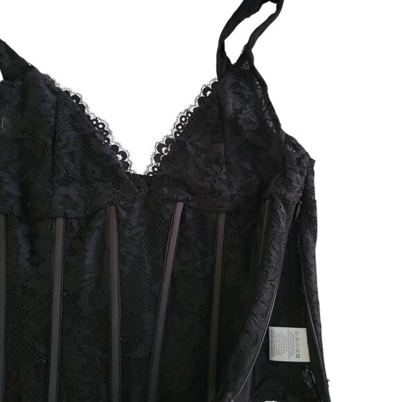 Meshki Women’s Black Sexy Corset Whimsy Gothic Regency Wired XS - Picture 8 of 11